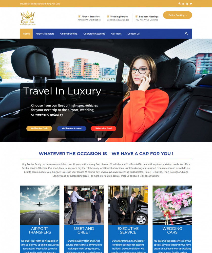 Chauffeur Service Website