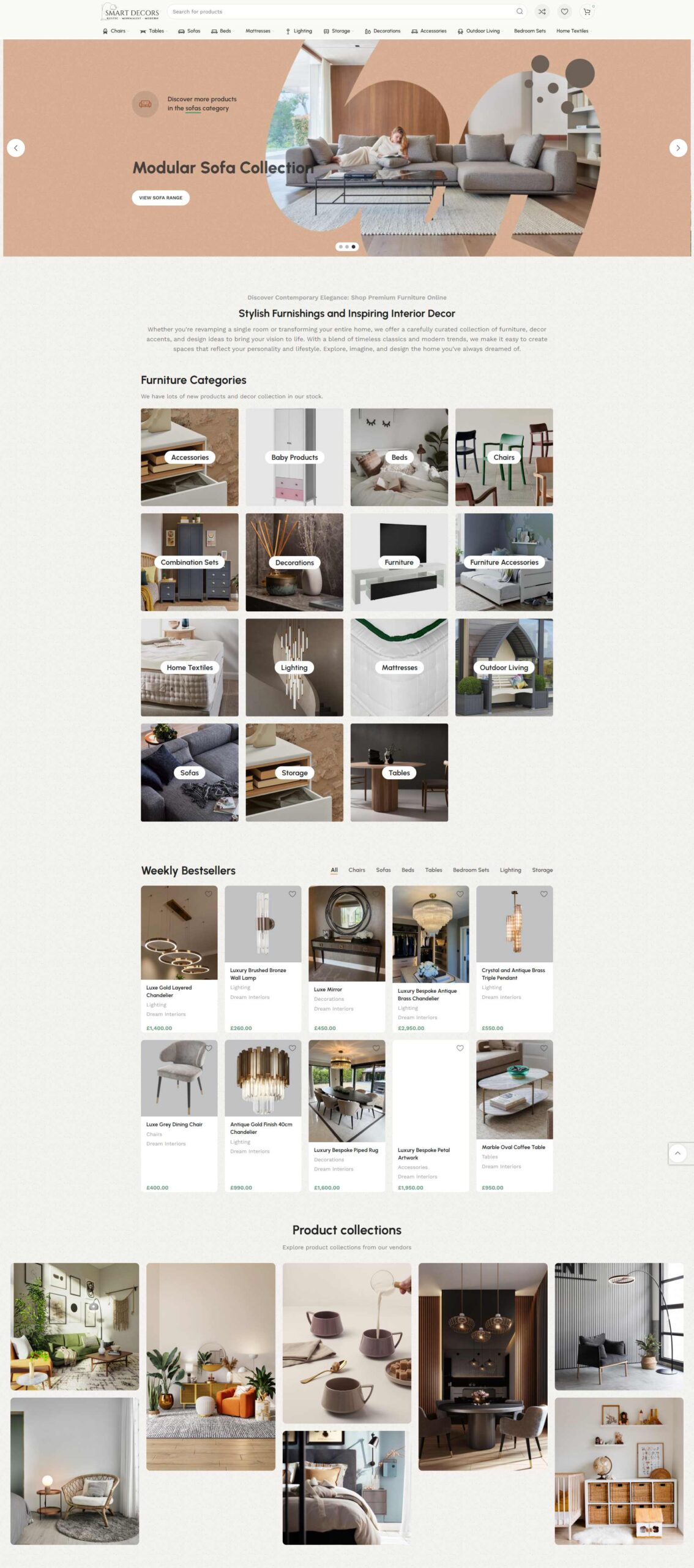 Home Decor Ecommerce Website